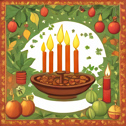 the greeting card for Fiancee with Kwanzaa