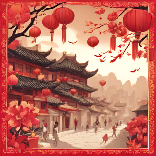 the greeting card for Uncle with Chinese New Year