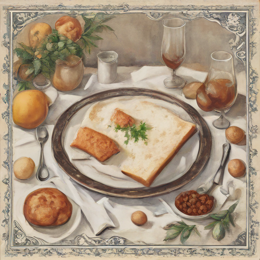 the greeting card for My friend with Passover