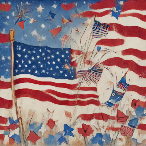 the greeting card for Cousen with 4th of July