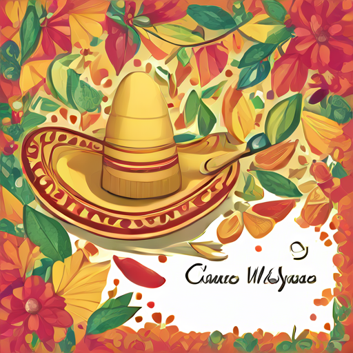 the greeting card for Mother with Cinco De Mayo