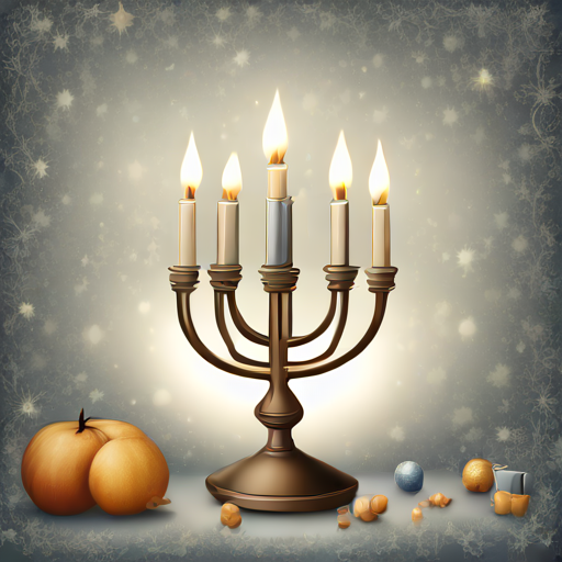 the greeting card for Uncle with Hanukkah