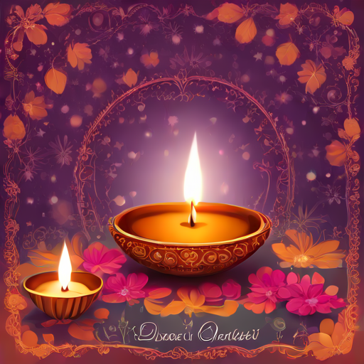 the greeting card for Teacher with Diwali