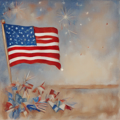 the greeting card for Nephew with 4th of July